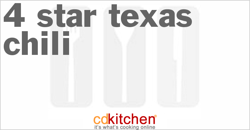 4-Star Texas Chili - CDKitchen.com