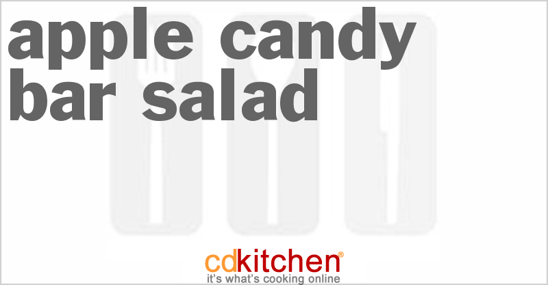 Apple Candy Bar Salad - CDKitchen.com