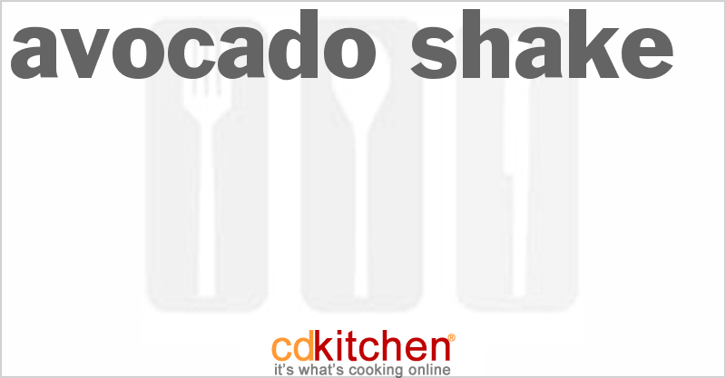 Avocado Shake - CDKitchen.com