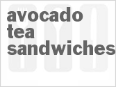 recipe for avocado tea sandwiches