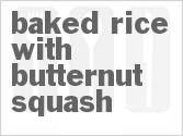recipe for baked rice with butternut squash