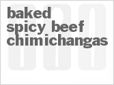 recipe for baked spicy beef chimichangas