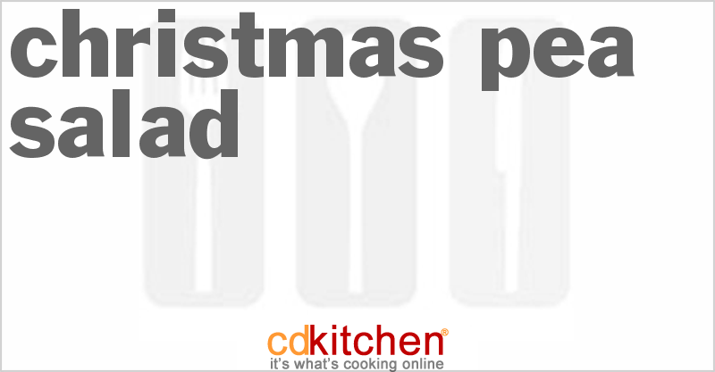 Christmas Pea Salad - CDKitchen.com