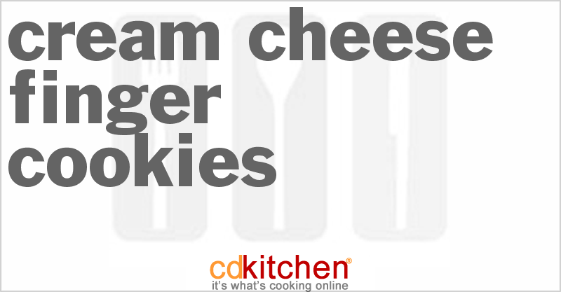 Cream Cheese Finger Cookies - CDKitchen.com