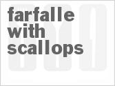 recipe for farfalle with scallops