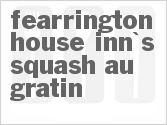 recipe for fearrington house inn's squash au gratin