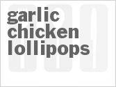 recipe for garlic chicken lollipops