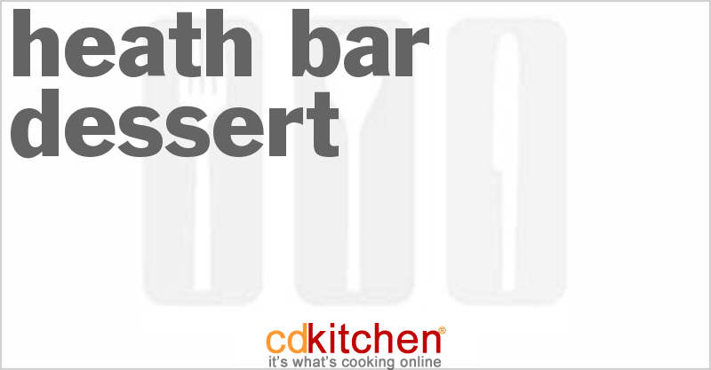 Heath Bar Dessert - CDKitchen.com