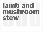 recipe for pressure cooker lamb and mushroom stew
