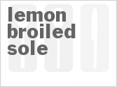 recipe for lemon broiled sole