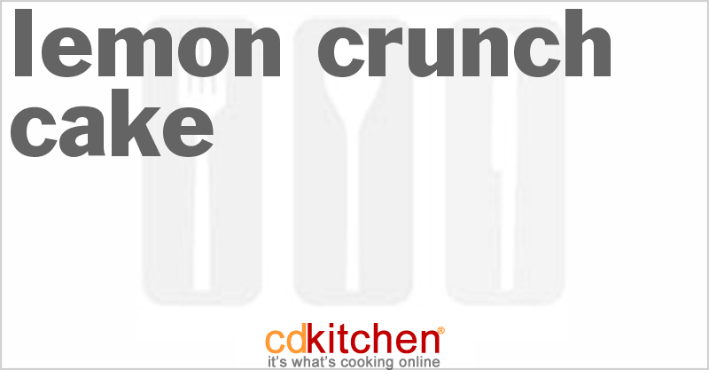 Lemon Crunch Cake - CDKitchen.com
