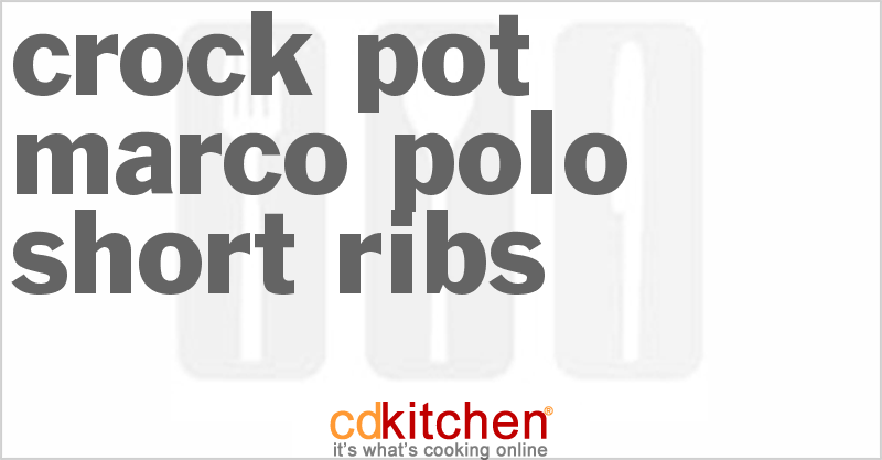 Marco Polo Short Ribs - CDKitchen.com