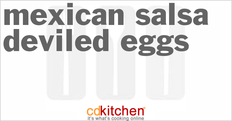 Mexican Salsa Deviled Eggs - CDKitchen.com