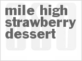 recipe for mile high strawberry dessert