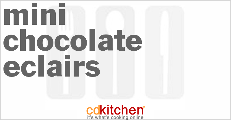 Mini Chocolate Eclairs - CDKitchen.com