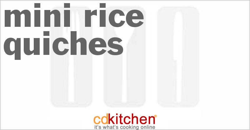 Mini Rice Quiches - CDKitchen.com
