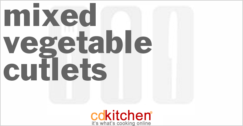 Mixed Vegetable Cutlets - CDKitchen.com
