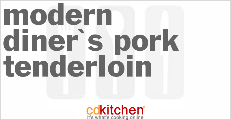 Modern Diner's Pork Tenderloin With Portobello Mushroom And Sweet Potato Pancakes - CDKitchen.com