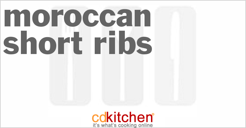 Moroccan Short Ribs - CDKitchen.com