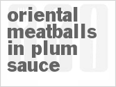 recipe for asian meatballs in plum sauce