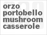 recipe for orzo portobello mushroom casserole