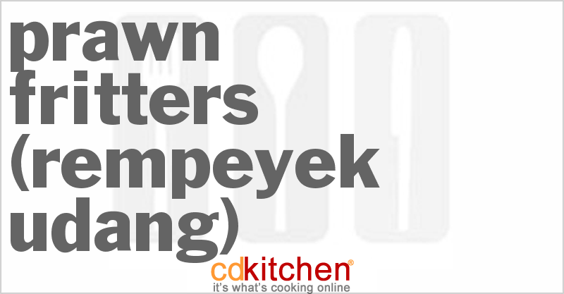 Rempeyek Udang (Prawn Fritters) - CDKitchen.com