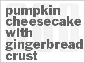 recipe for pumpkin cheesecake with gingerbread crust