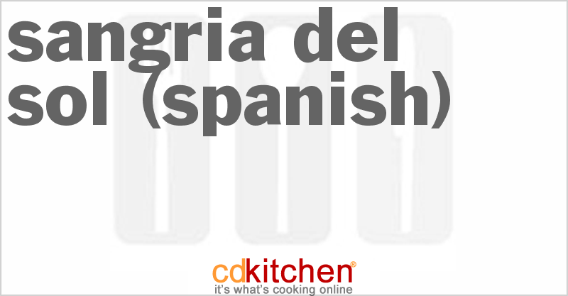 Sangria Del Sol (Spanish) Recipe | CDKitchen.com