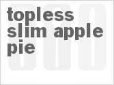 recipe for topless slim apple pie
