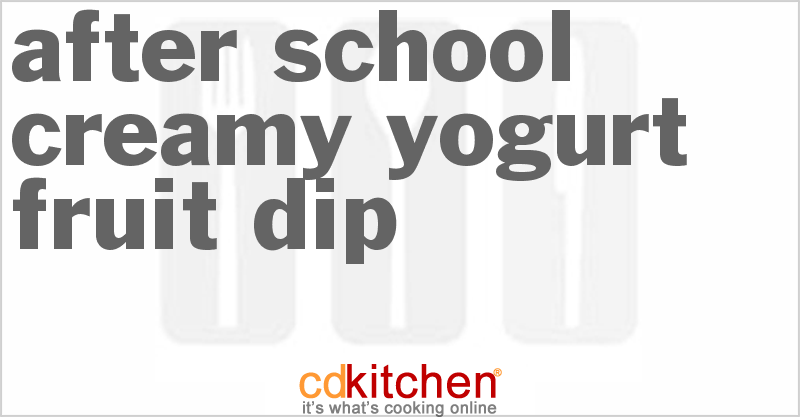 After-School Creamy Yogurt Fruit Dip - CDKitchen.com