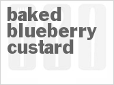 recipe for baked blueberry custard