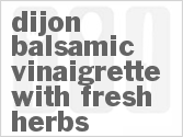 recipe for dijon balsamic vinaigrette with fresh herbs
