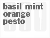 recipe for basil-mint orange pesto