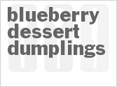 recipe for blueberry dessert dumplings
