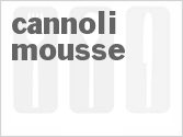 recipe for cannoli mousse