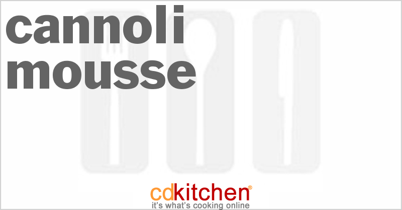 Cannoli Mousse - CDKitchen.com