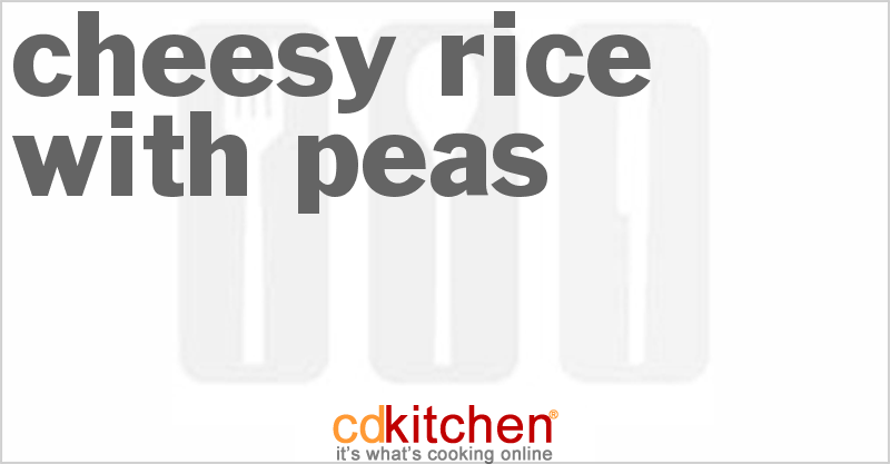 Cheesy Rice With Peas - CDKitchen.com