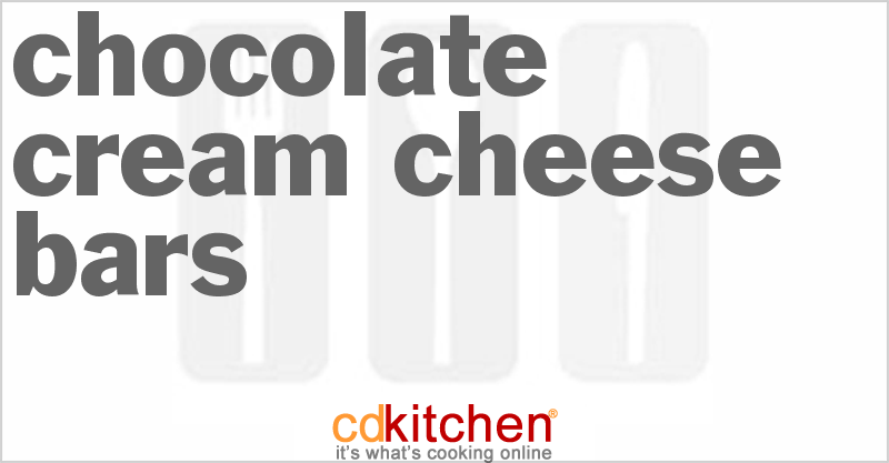 Chocolate Cream Cheese Bars - CDKitchen.com