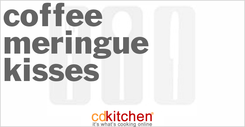 Coffee Meringue Kisses - CDKitchen.com