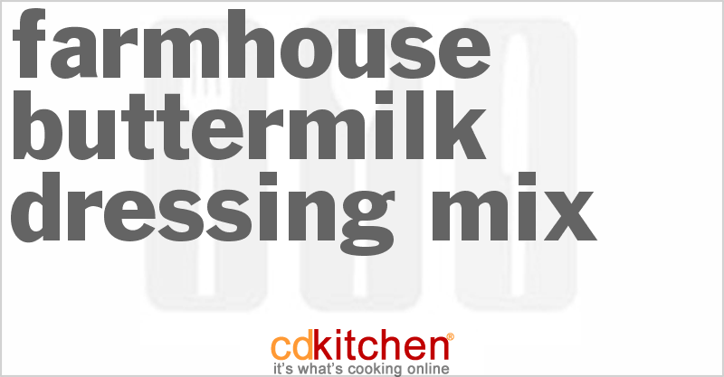 Farmhouse Buttermilk Dressing Mix - CDKitchen.com
