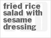 recipe for fried rice salad with sesame dressing