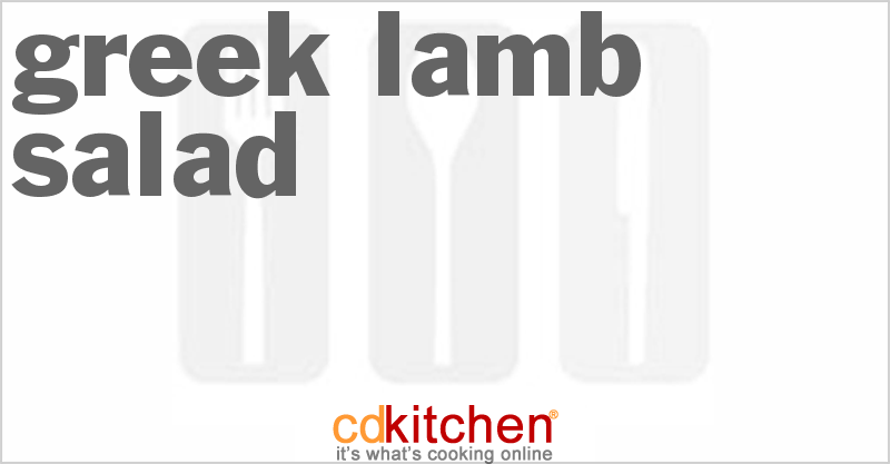 Greek Lamb Salad - CDKitchen.com