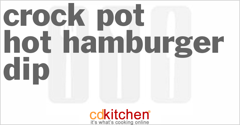 Hot Hamburger Dip - CDKitchen.com