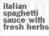 recipe for italian spaghetti sauce with fresh herbs