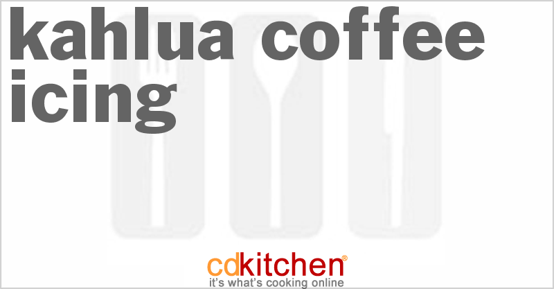 Kahlua Coffee Icing - CDKitchen.com