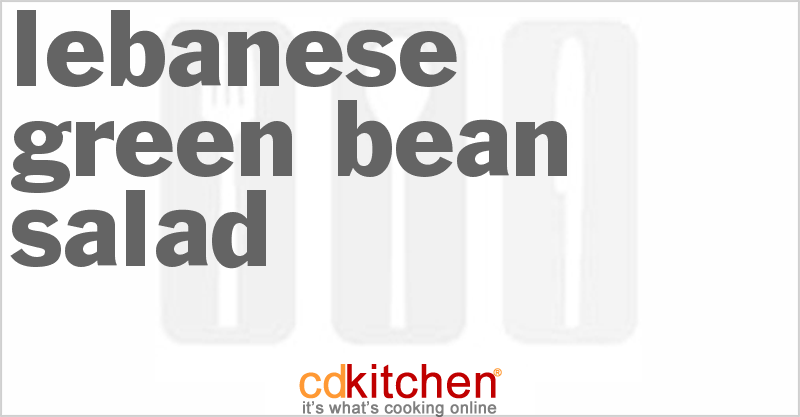 Lebanese Green Bean Salad - CDKitchen.com