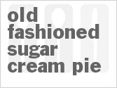 recipe for old fashioned sugar cream pie