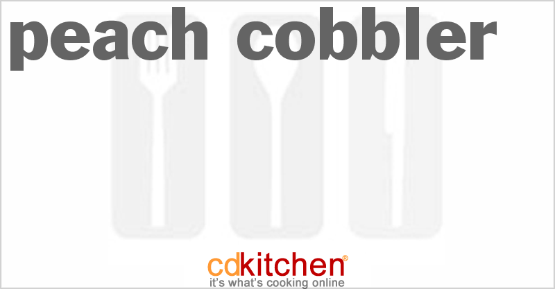 Peach Cobbler - CDKitchen.com