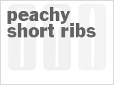 recipe for peachy short ribs
