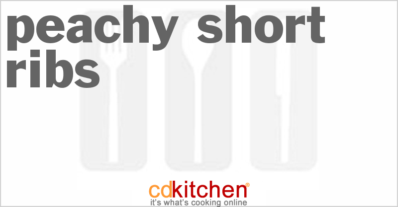 Peachy Short Ribs - CDKitchen.com
